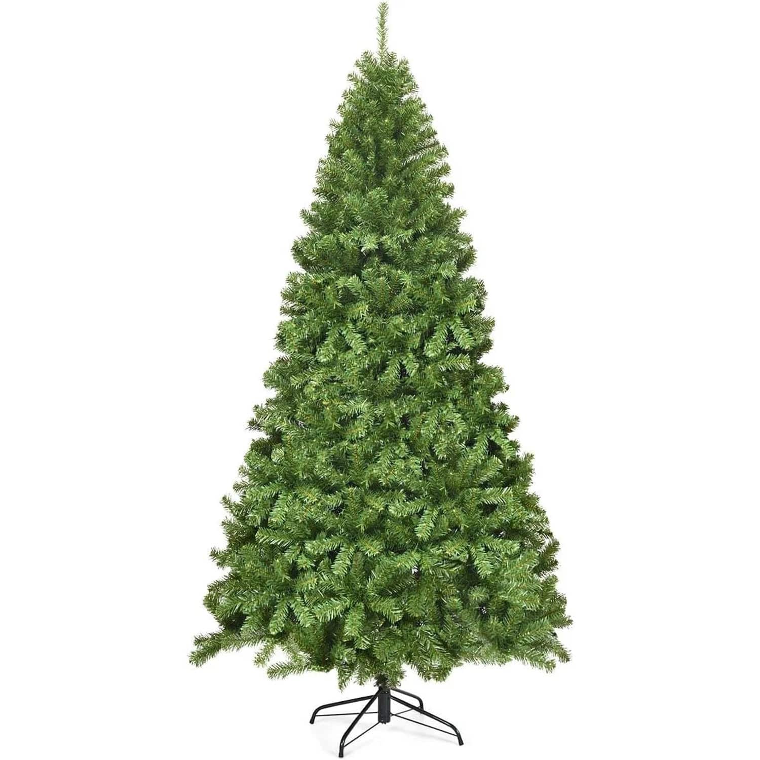 Costway Künstlicher Weihnachtsbaum 225cm mit Ständer & 1346 Spitzen