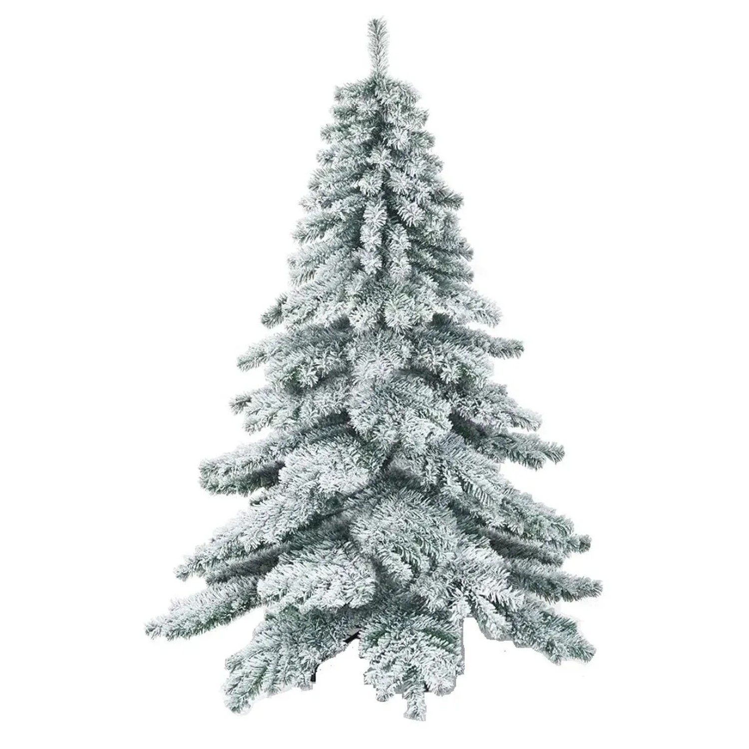 Costway Künstlicher Weihnachtsbaum mit Schnee mit Metallständer 180cm