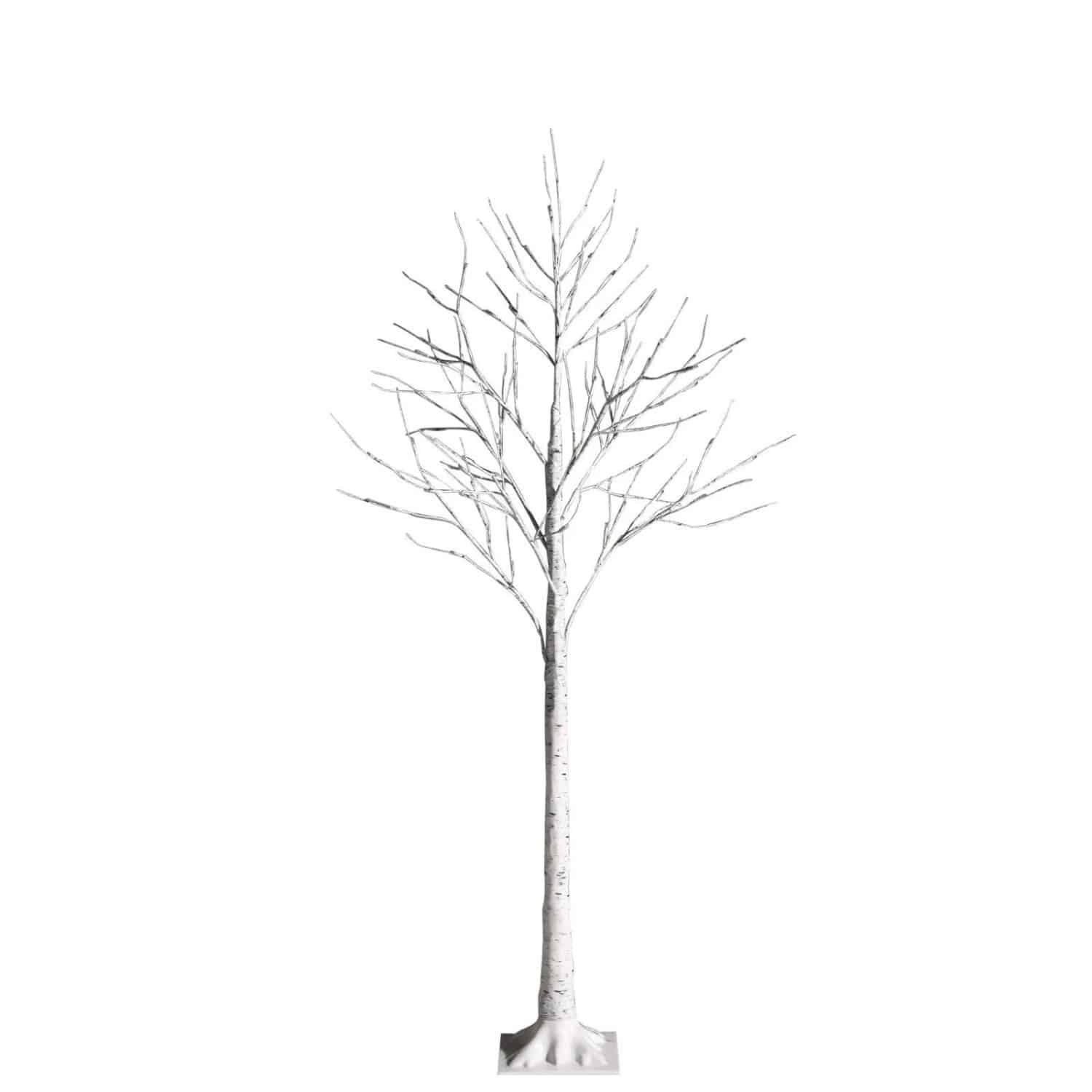 Costway LED Lichterbaum Birkenbaum Tannenbaum Christbaum 120cm