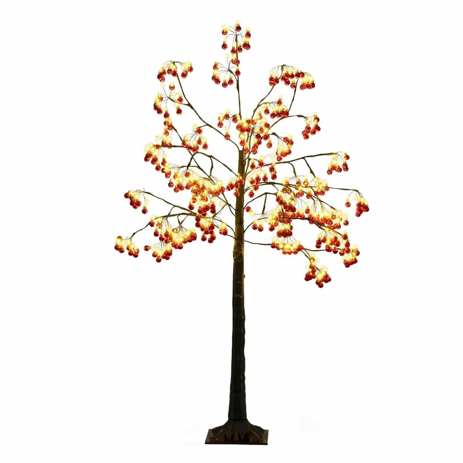 Costway Leuchtbaum mit 480 Leds & 384 Kugeln 150 cm Weihnachtsdeko