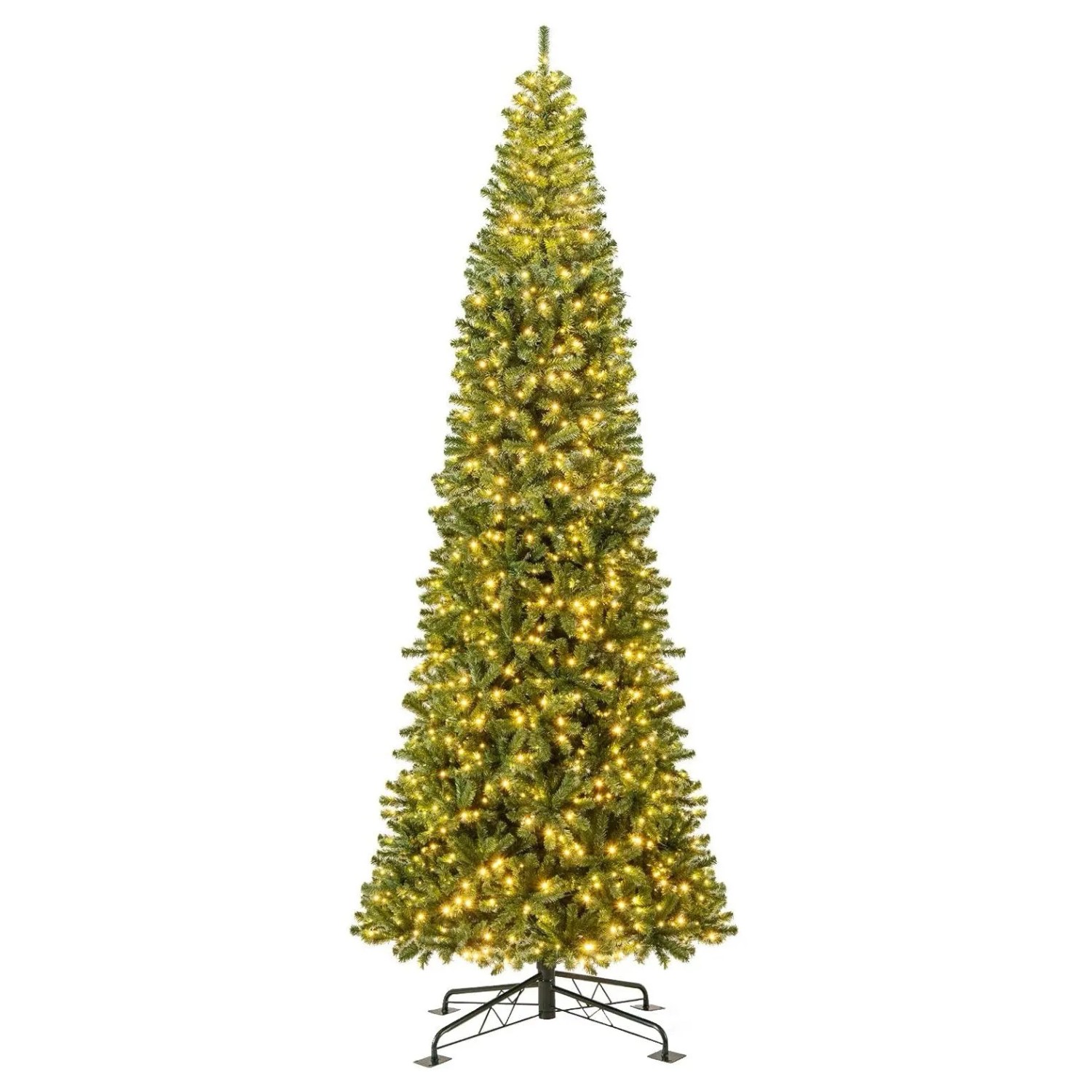 Costway Weihnachtsbaum mit 1030 Lichtern & 2536 Zweigspitzen 360 cm