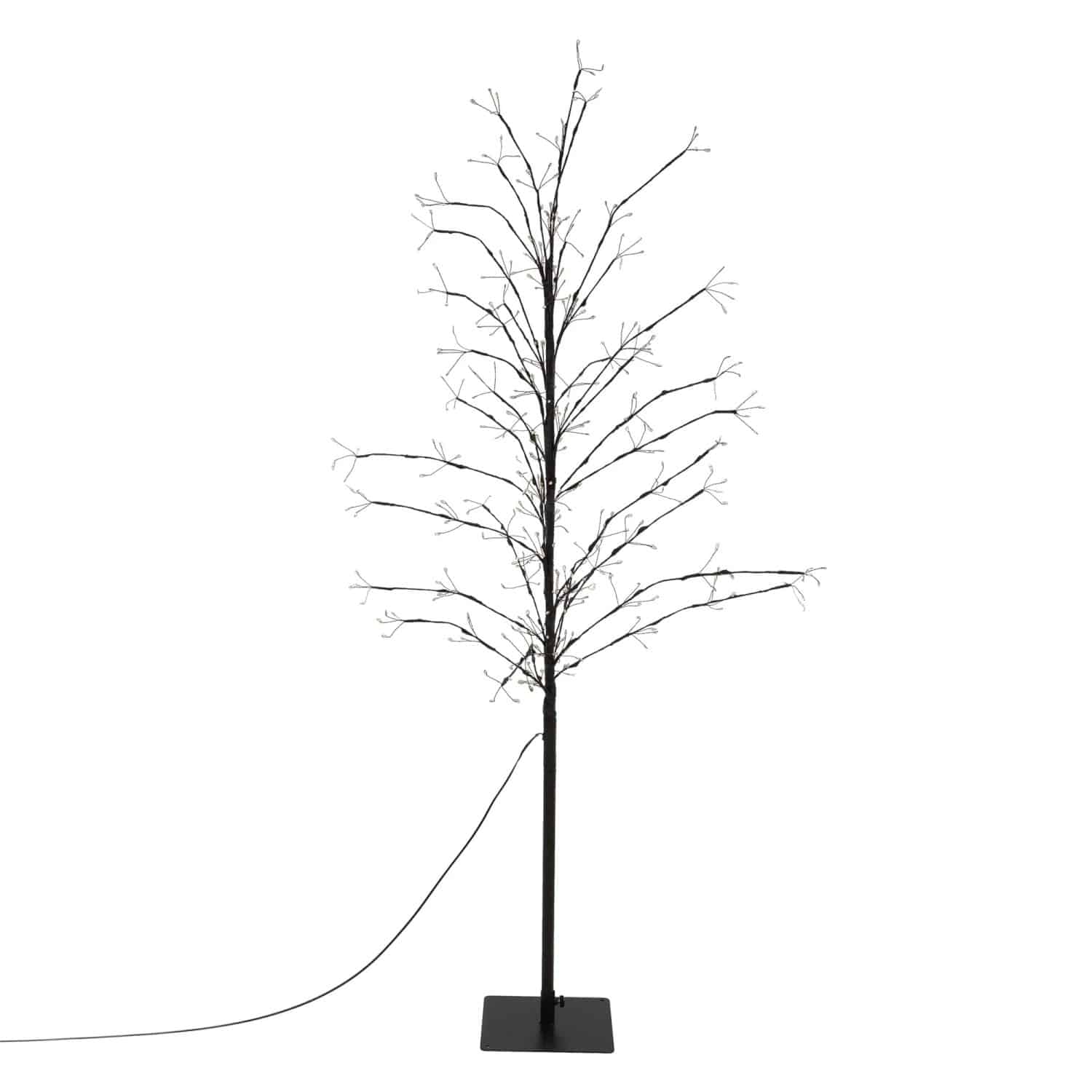 ECD Germany LED-Baum 150 cm mit 360 Warmweißen LEDs Lichterbaum mit Timer