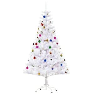 Furnicato Künstlicher Weihnachtsbaum 150 Cm Mit Kugeln Glocken Tannenzapfen