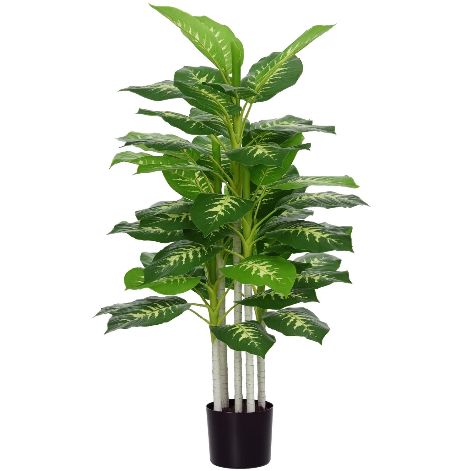 HOMCOM Künstliche Dieffenbachie Groß 120 cm