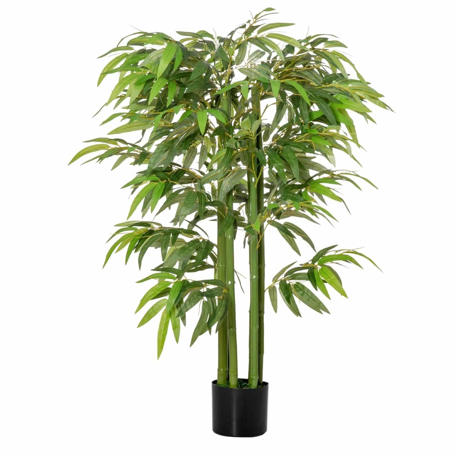 HOMCOM Künstliche Pflanze Seidentuch Kunststoff 17L x 17B x 140H cm