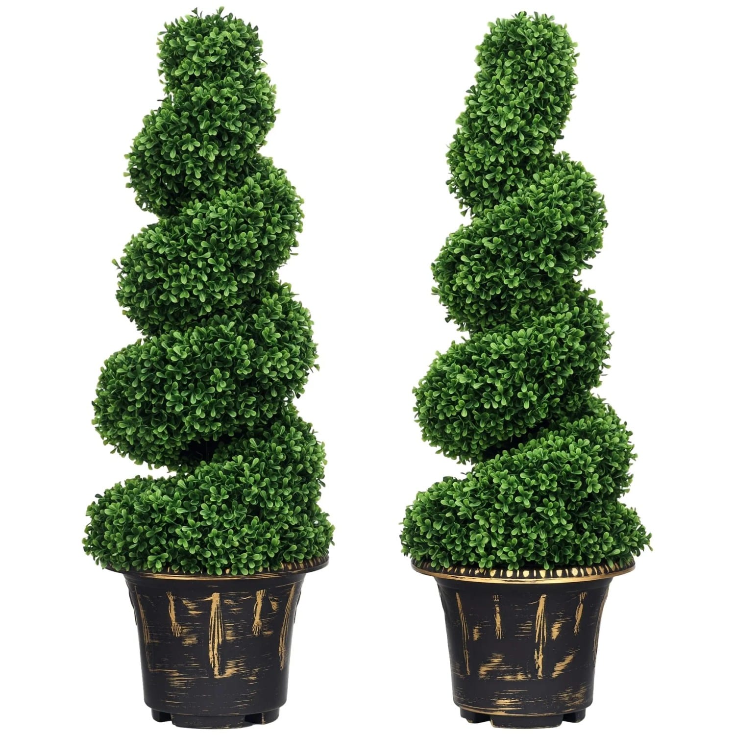 HOMCOM Künstliche Pflanzen 2er-Set mit Blumentopf 90 cm
