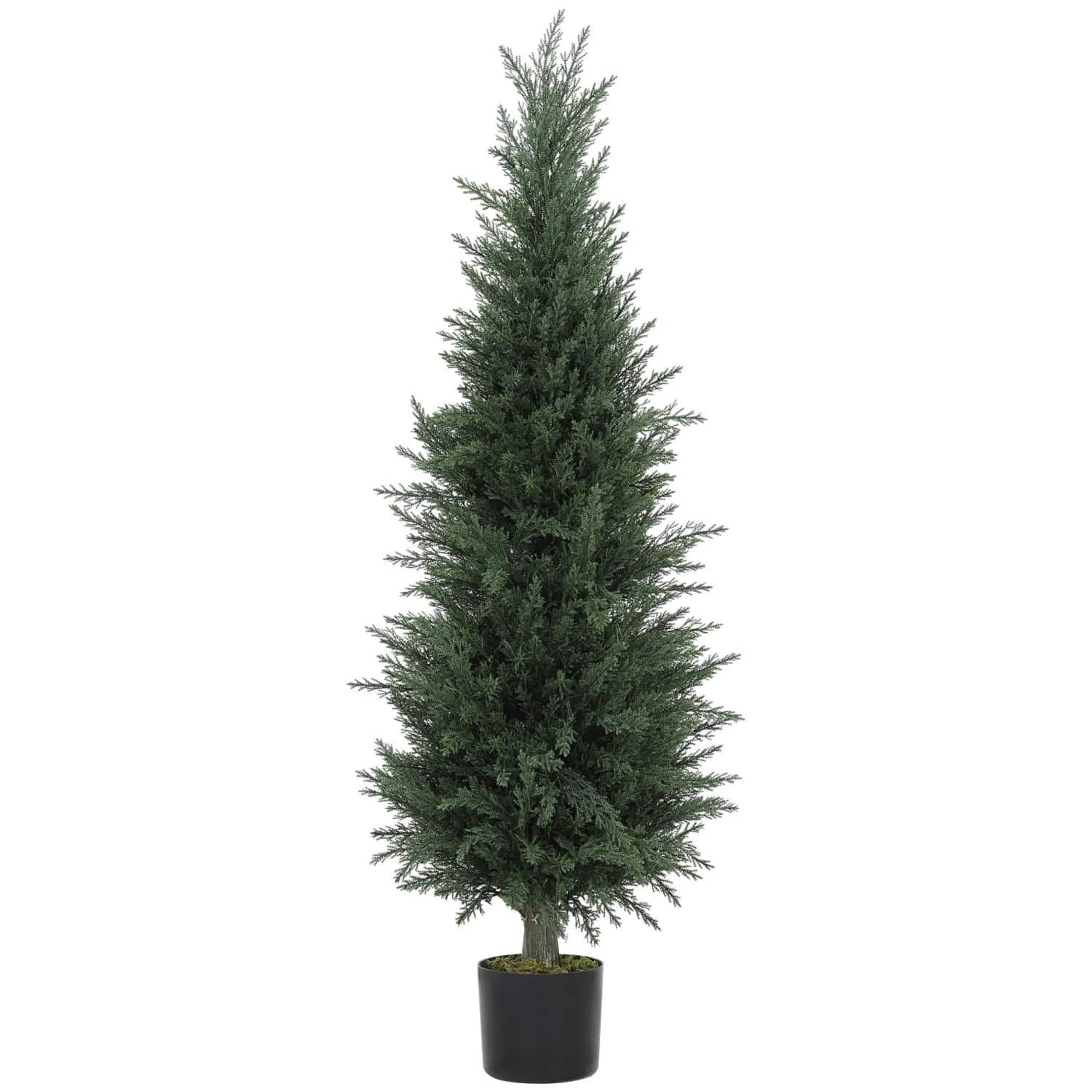 HOMCOM Künstliche Zypresse Groß 120 cm UV-beständig