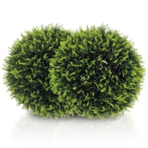 HOMCOM Kunstpflanze 2er-Set Kunststoff  45L x 45B x 45H cm