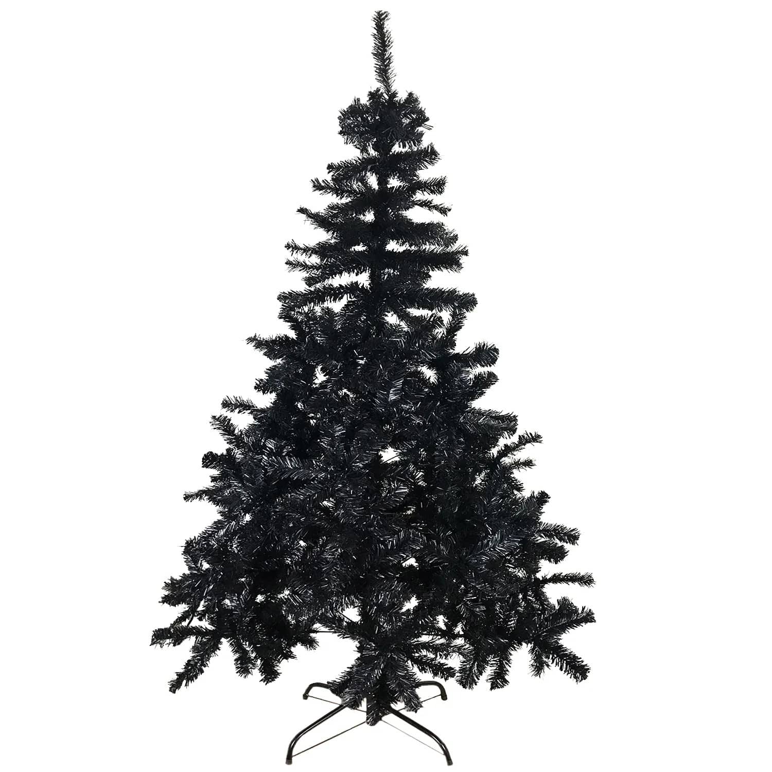 Mojawo Weihnachtsbaum Künstlicher Tannenbaum Christbaum 150 cm Schwarz inkl Ständer