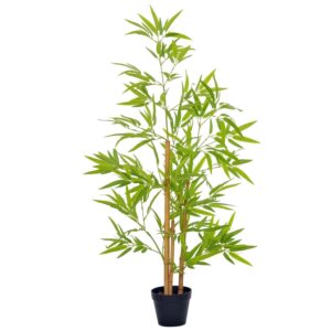 Outsunny Künstlicher Bambus mit Topf Baumdekoration 120cm