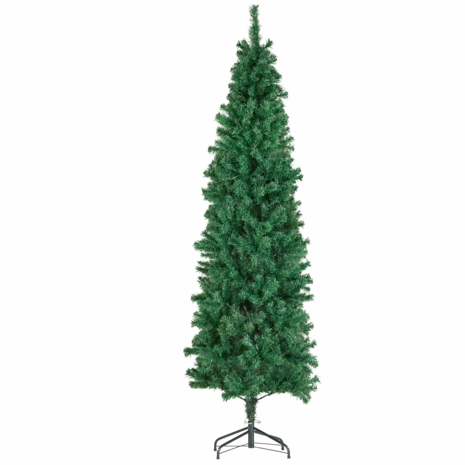 Tectake Weihnachtsbaum Comet Verschiedene Größen Künstlich In Grün Mit Dichten Nadeln Detailliert und Naturgetreu 73 x 73 x 210 cm Grün