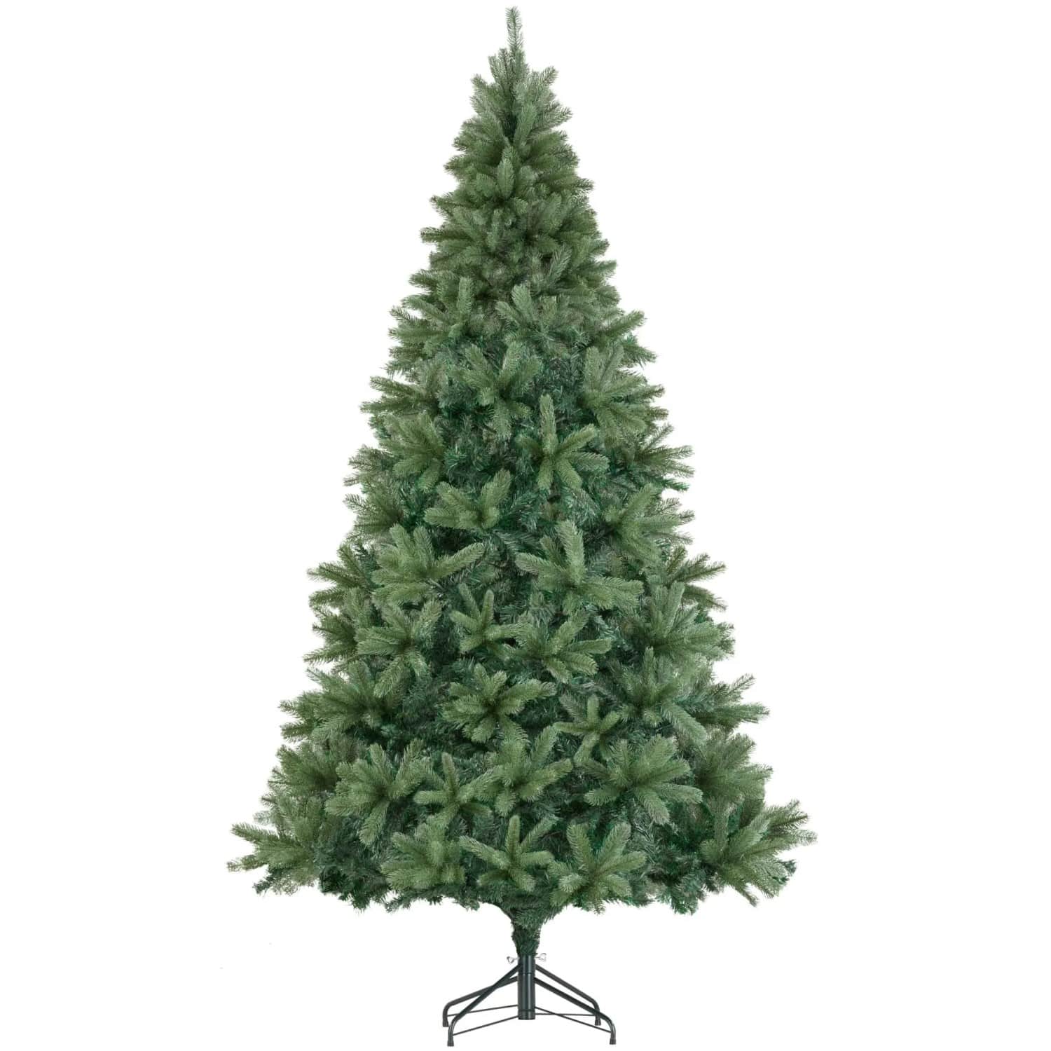 Tectake Weihnachtsbaum Prancer Verschiedene Größen Künstlich In Grün Mit Pvc und Spritzgussnadeln Detailliert und Naturgetreu 125 x 125 x 210 cm G