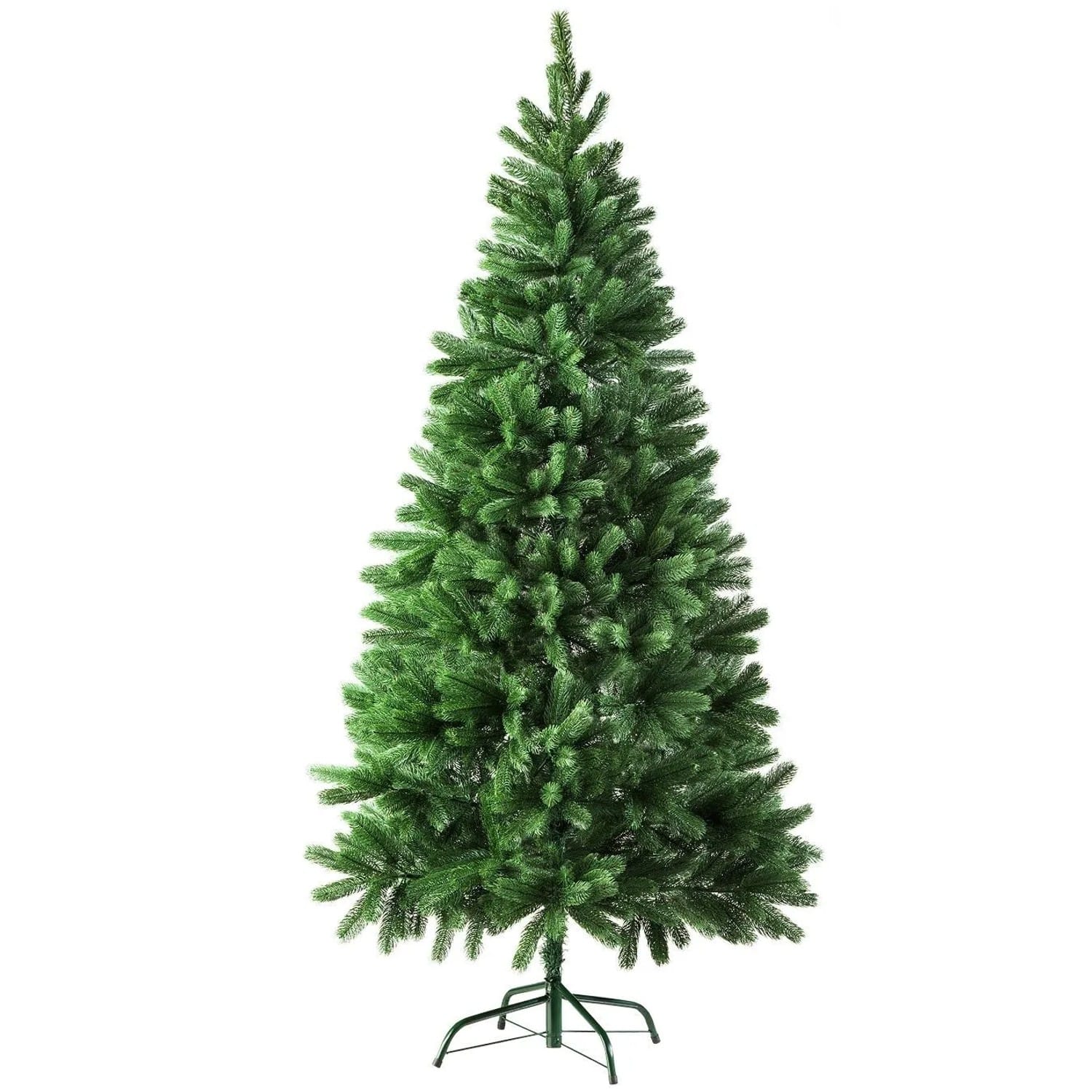 Tectake Weihnachtsbaum Verschiedene Größen Künstlich Spritzguss Detailliert und Naturgetreu 100 x 100 x 180 cm Grün