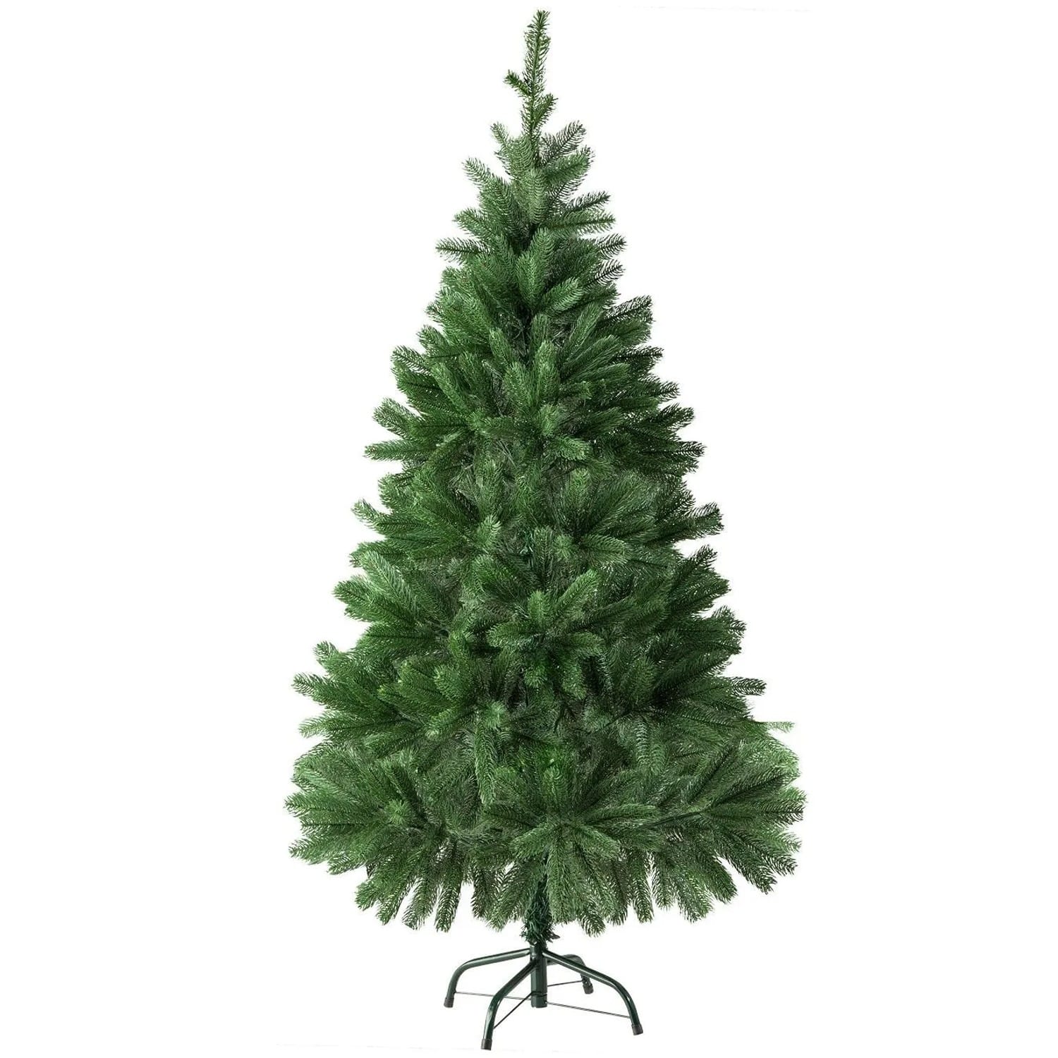 Tectake Weihnachtsbaum Verschiedene Größen Künstlich Spritzguss Detailliert und Naturgetreu 80 x 80 x 140 cm Grün