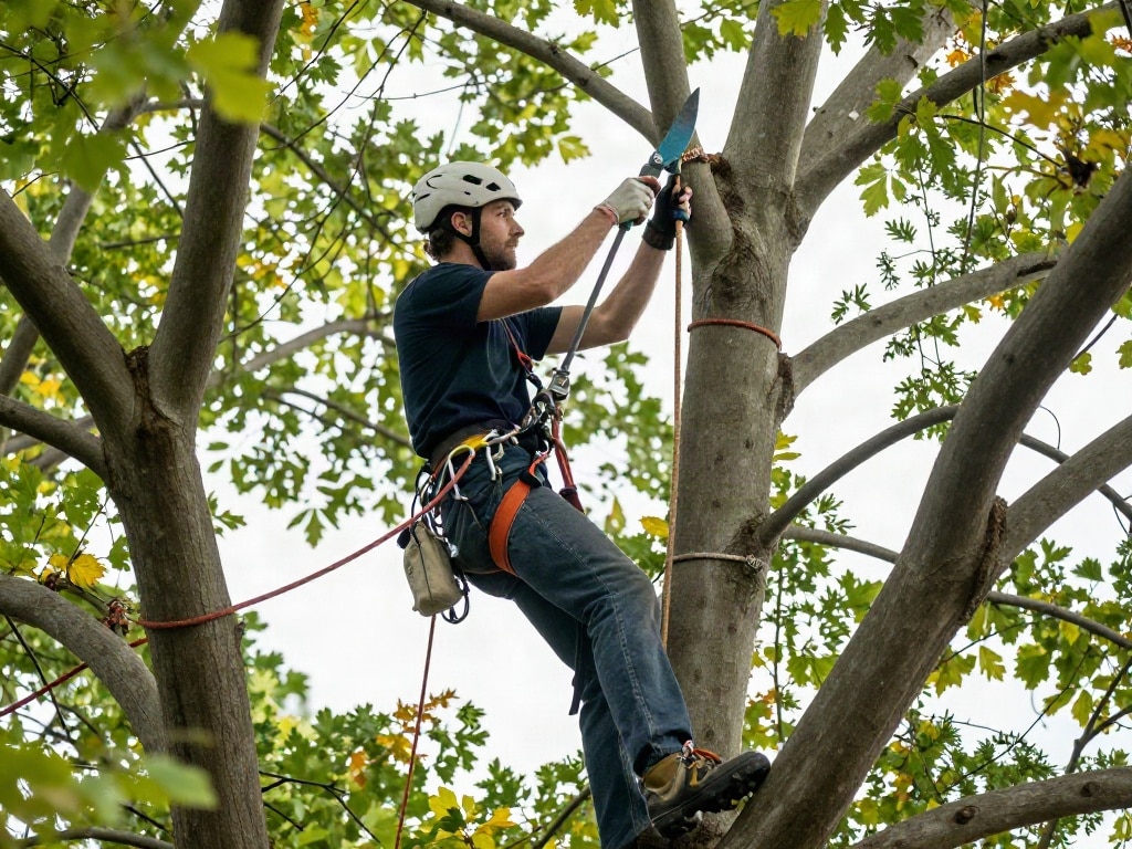 Auslichtungsschnitt Baum