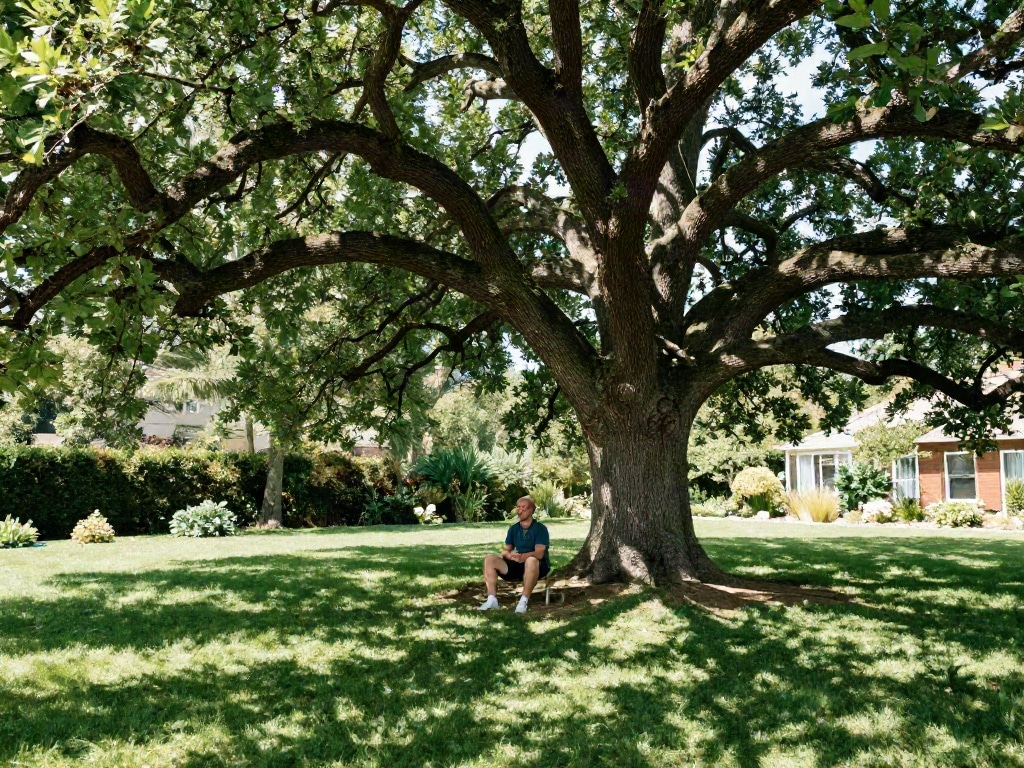 Baum als Schattenspender