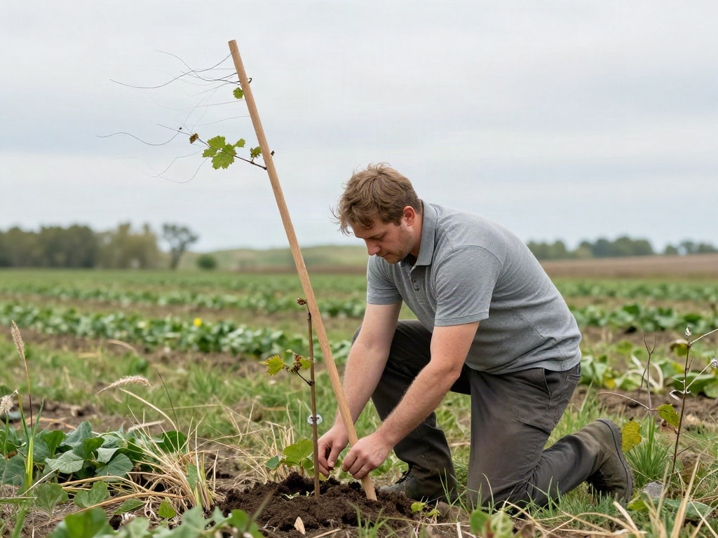 Baum anbinden