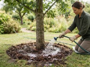 Baum richtig gießen