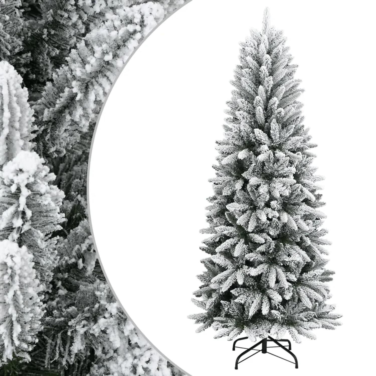 furnicato Künstlicher Weihnachtsbaum Beschneit 120 cm PVC&PE