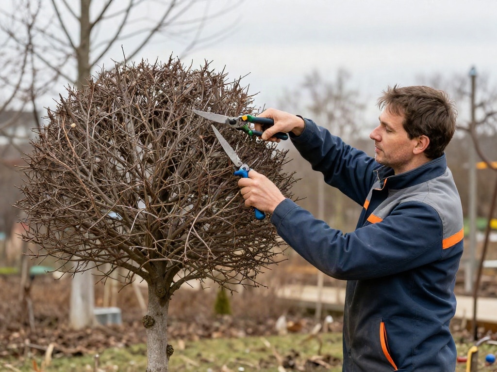 Kugelbaum schneiden