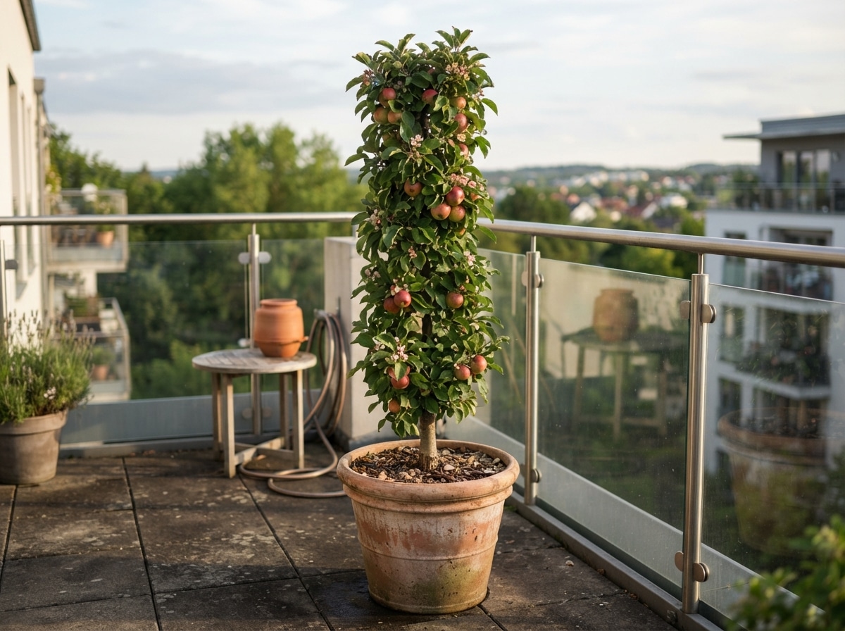 Säulenbaum Kübel
