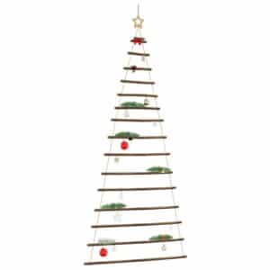 vidaXL Hängender Weihnachtsbaum mit Sternspitze 100x210 cm Naturzweig 4101013