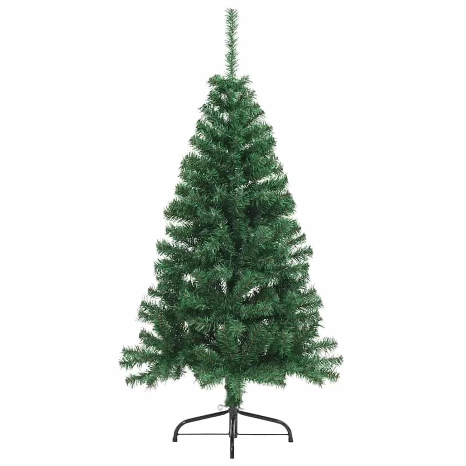 vidaXL Künstlicher Halb-Weihnachtsbaum mit Ständer Grün 150 cm PVC 321031