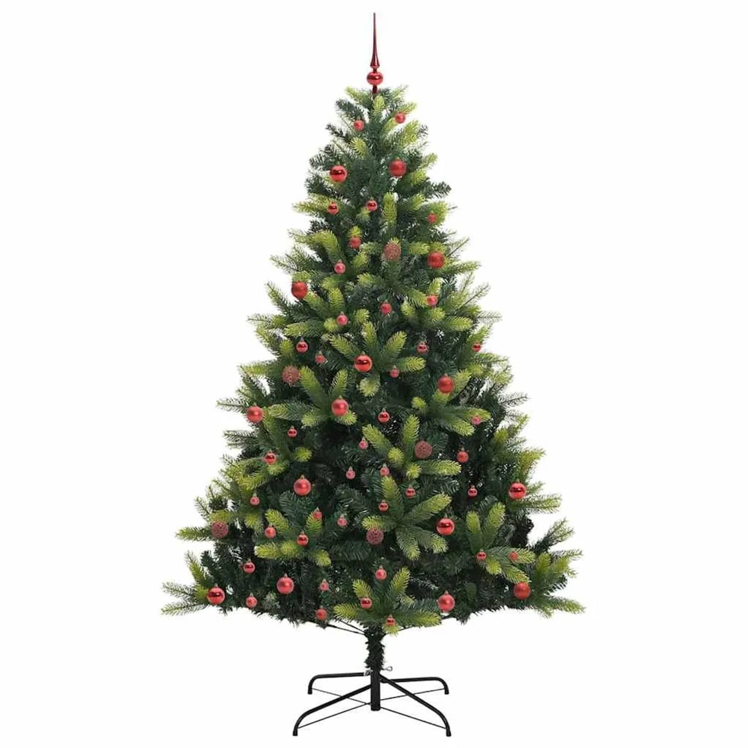 vidaXL Künstlicher Klapp-Weihnachtsbaum mit 300 LEDs Grün 210 cm 3396000