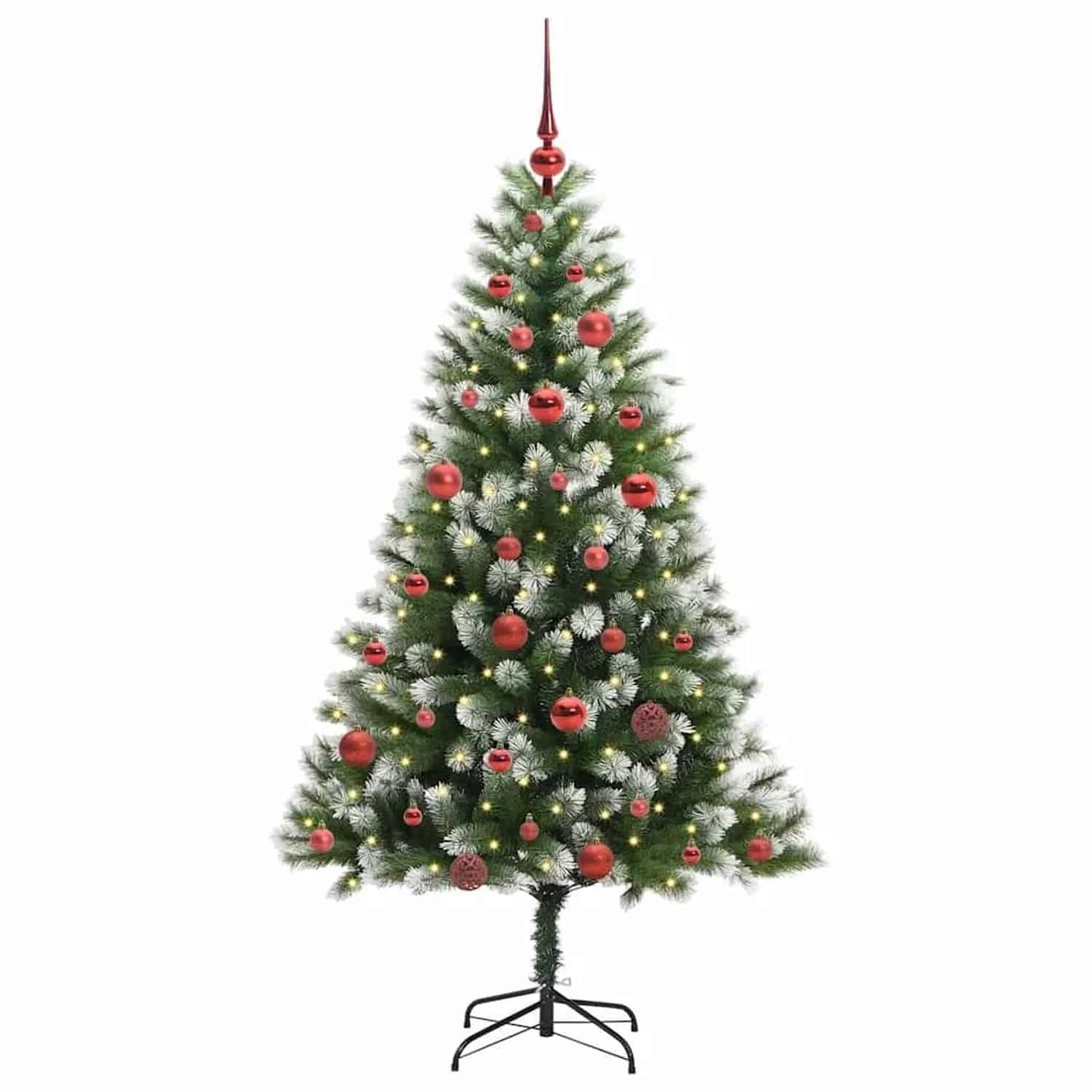vidaXL Künstlicher Klapp Weihnachtsbaum mit Schneeüberzug 150 cm 3395433