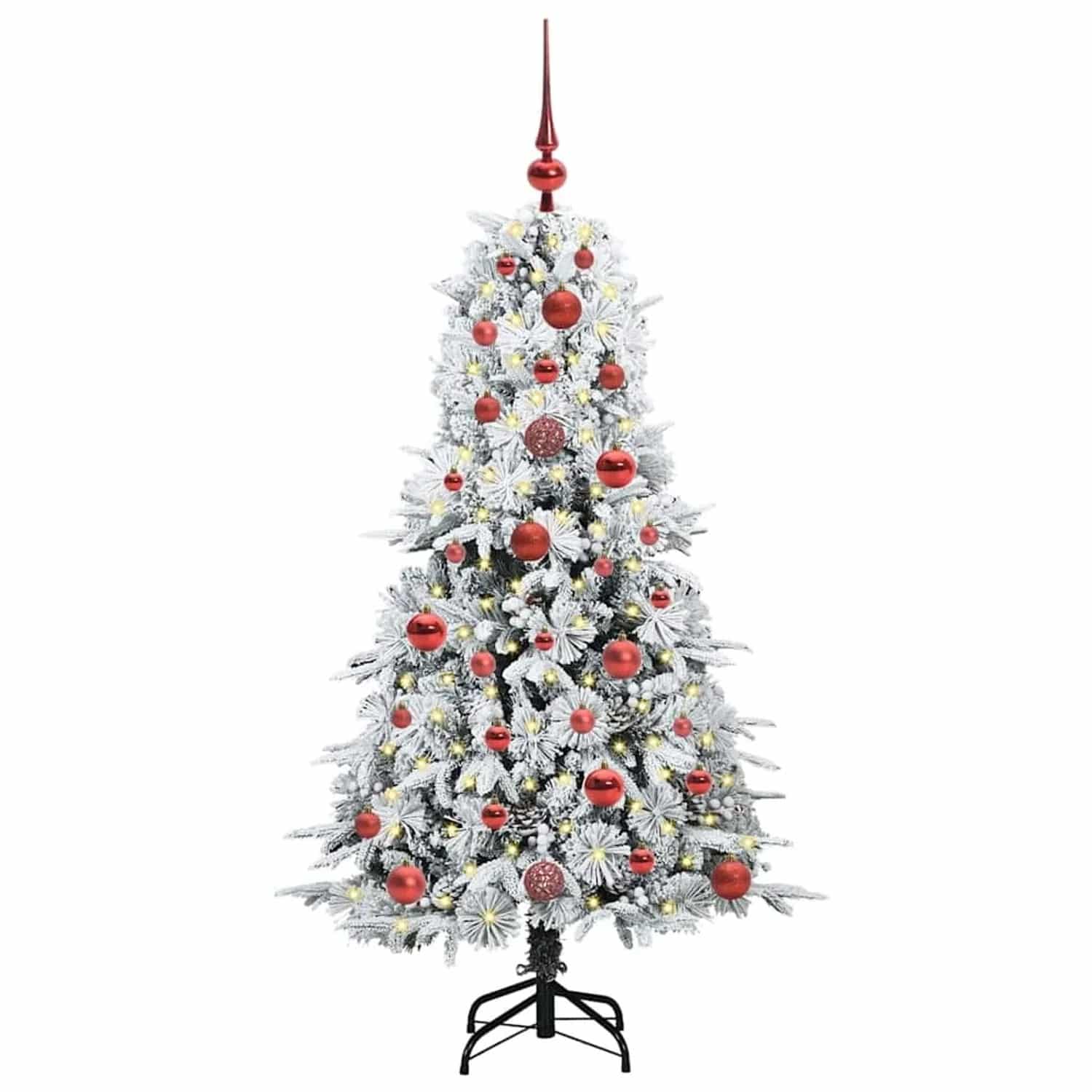 vidaXL Künstlicher Klappbarer Weihnachtsbaum Grün 120 cm PE und PVC 3397458
