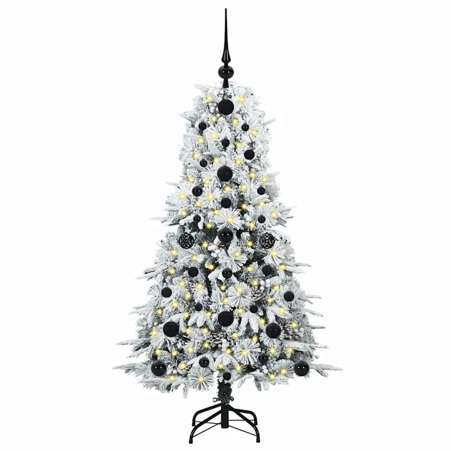 vidaXL Künstlicher Klappbarer Weihnachtsbaum Grün 120 cm PE und PVC 3397459