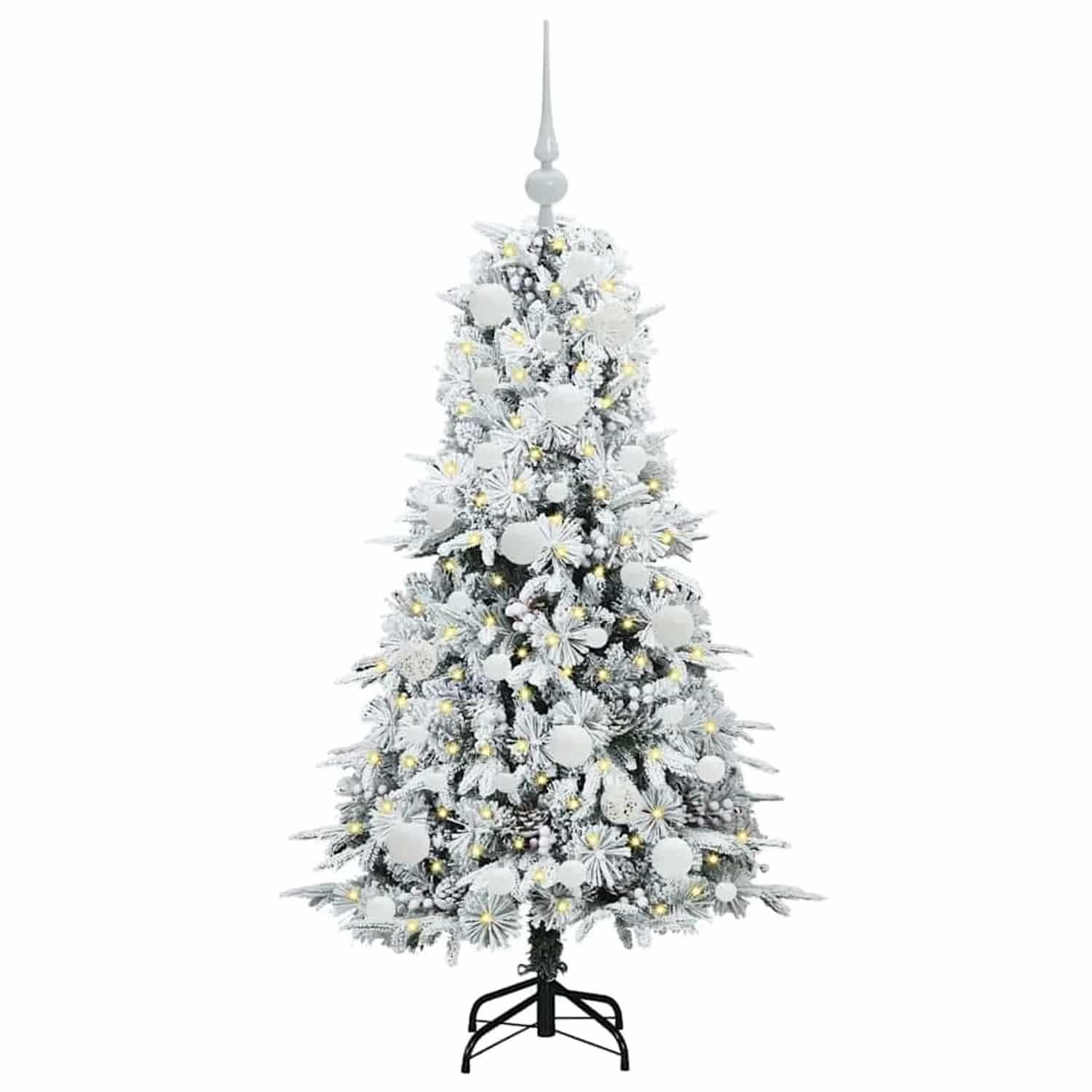 vidaXL Künstlicher Klappbarer Weihnachtsbaum Grün 120 cm PE und PVC 3397461