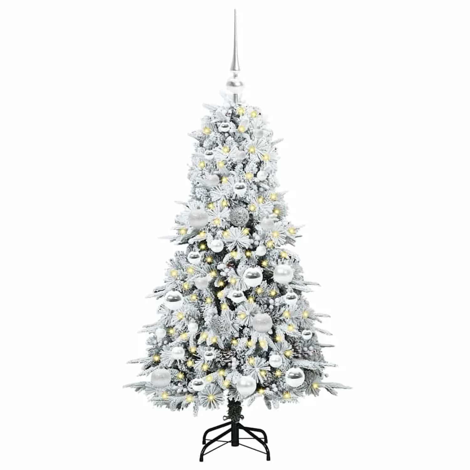 vidaXL Künstlicher Klappbarer Weihnachtsbaum Grün 120 cm PE und PVC 3397463