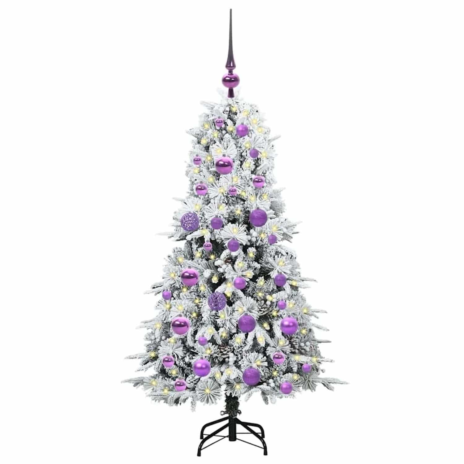 vidaXL Künstlicher Klappbarer Weihnachtsbaum Grün 120 cm PE und PVC 3397464