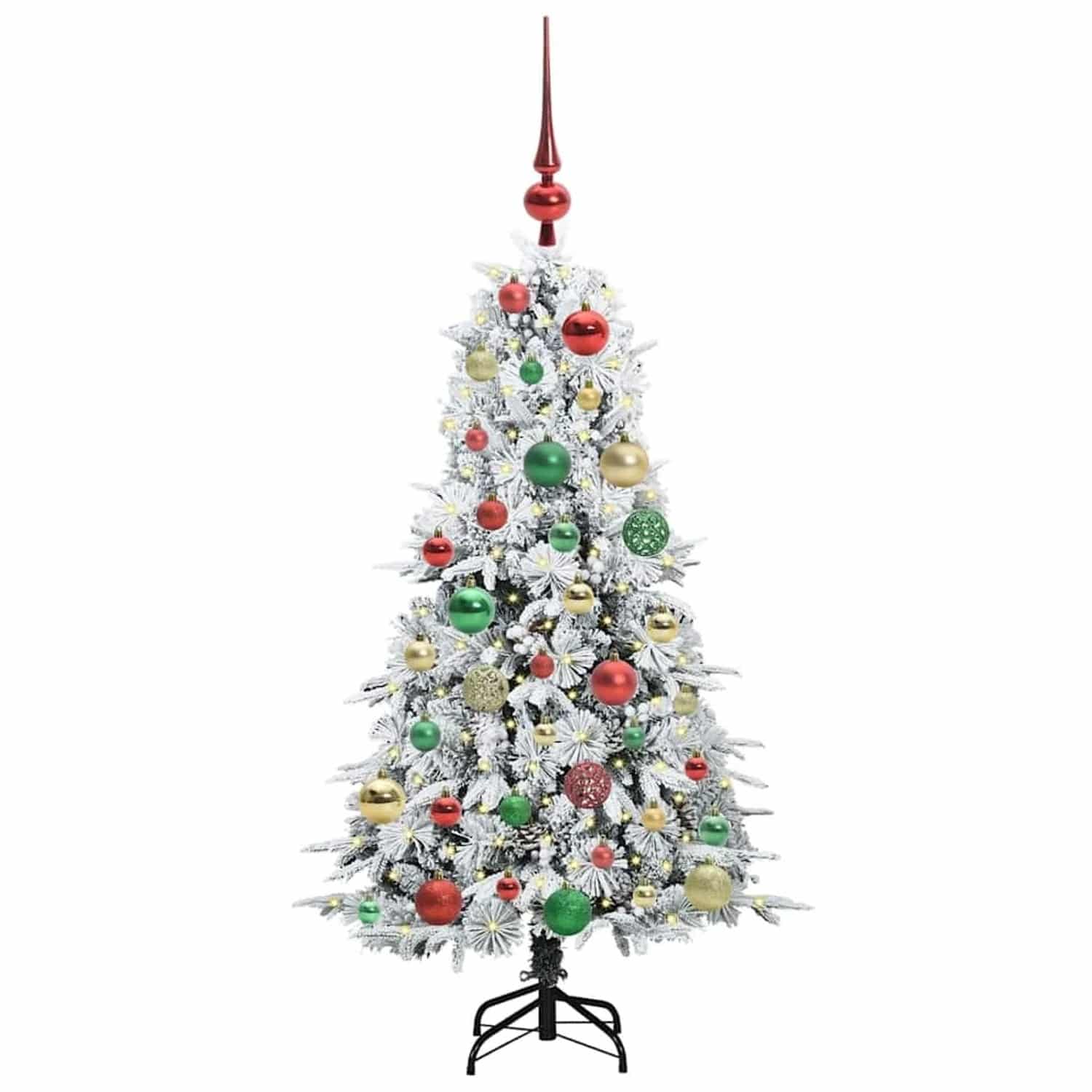 vidaXL Künstlicher Klappbarer Weihnachtsbaum Grün 120 cm PE und PVC 3397466