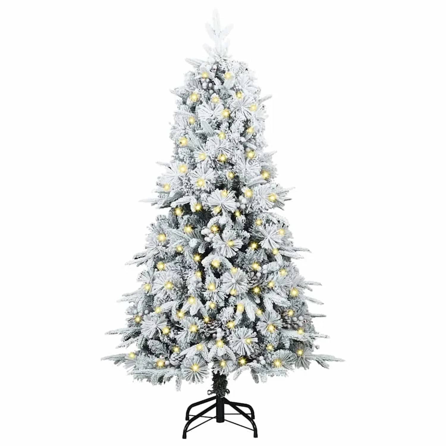 vidaXL Künstlicher Klappbarer Weihnachtsbaum Grün 150 cm PE und PVC 3397467