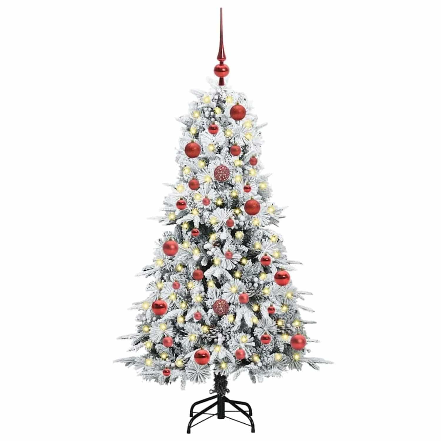 vidaXL Künstlicher Klappbarer Weihnachtsbaum Grün 150 cm PE und PVC 3397471