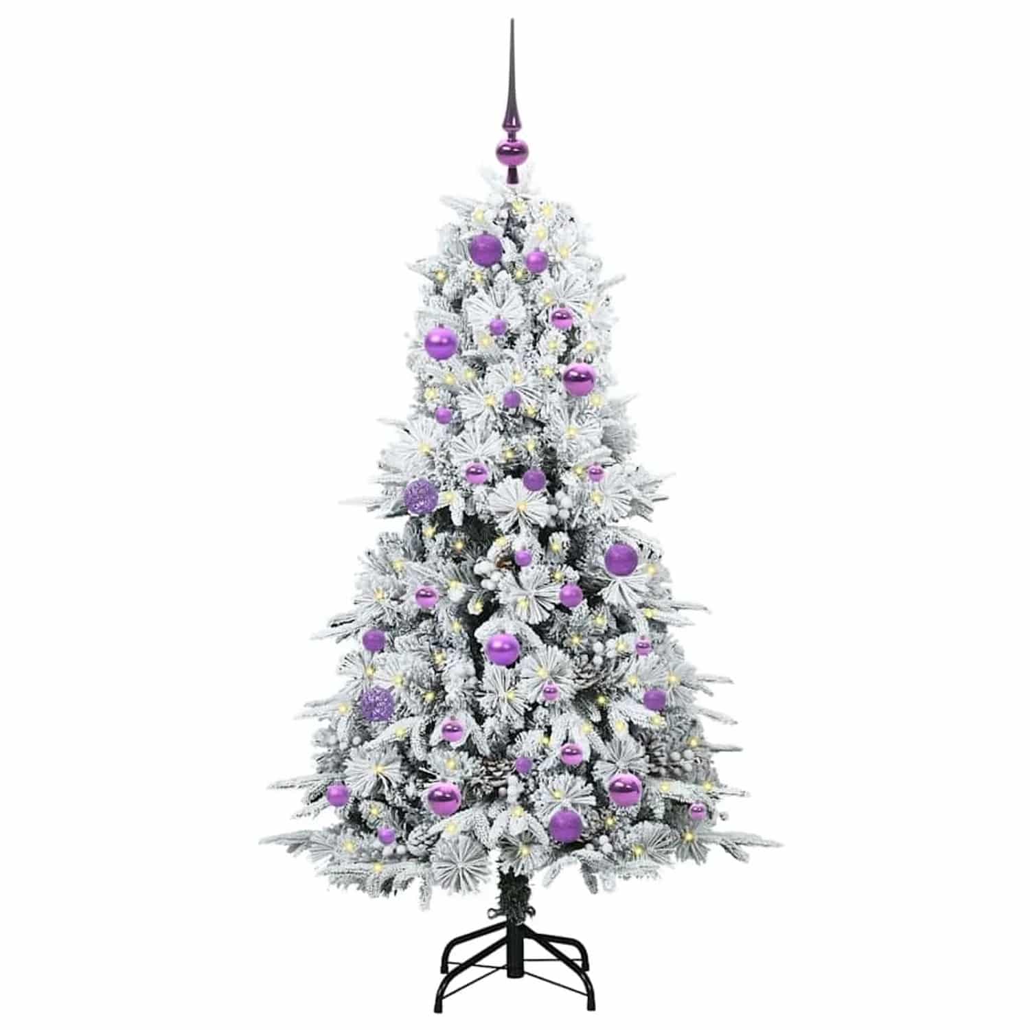 vidaXL Künstlicher Klappbarer Weihnachtsbaum Grün 150 cm PE und PVC 3397477