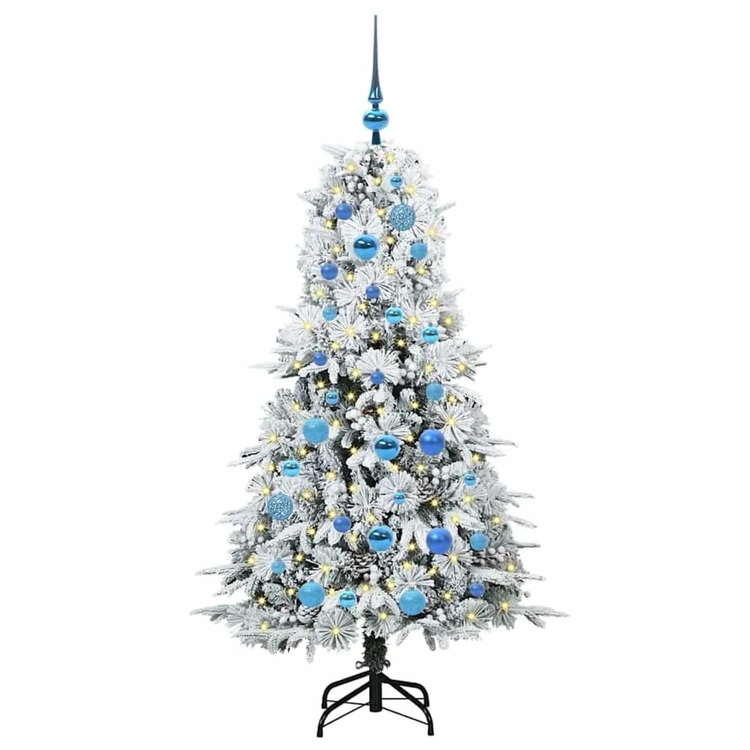 vidaXL Künstlicher Klappbarer Weihnachtsbaum Grün 150 cm PE und PVC 3397478