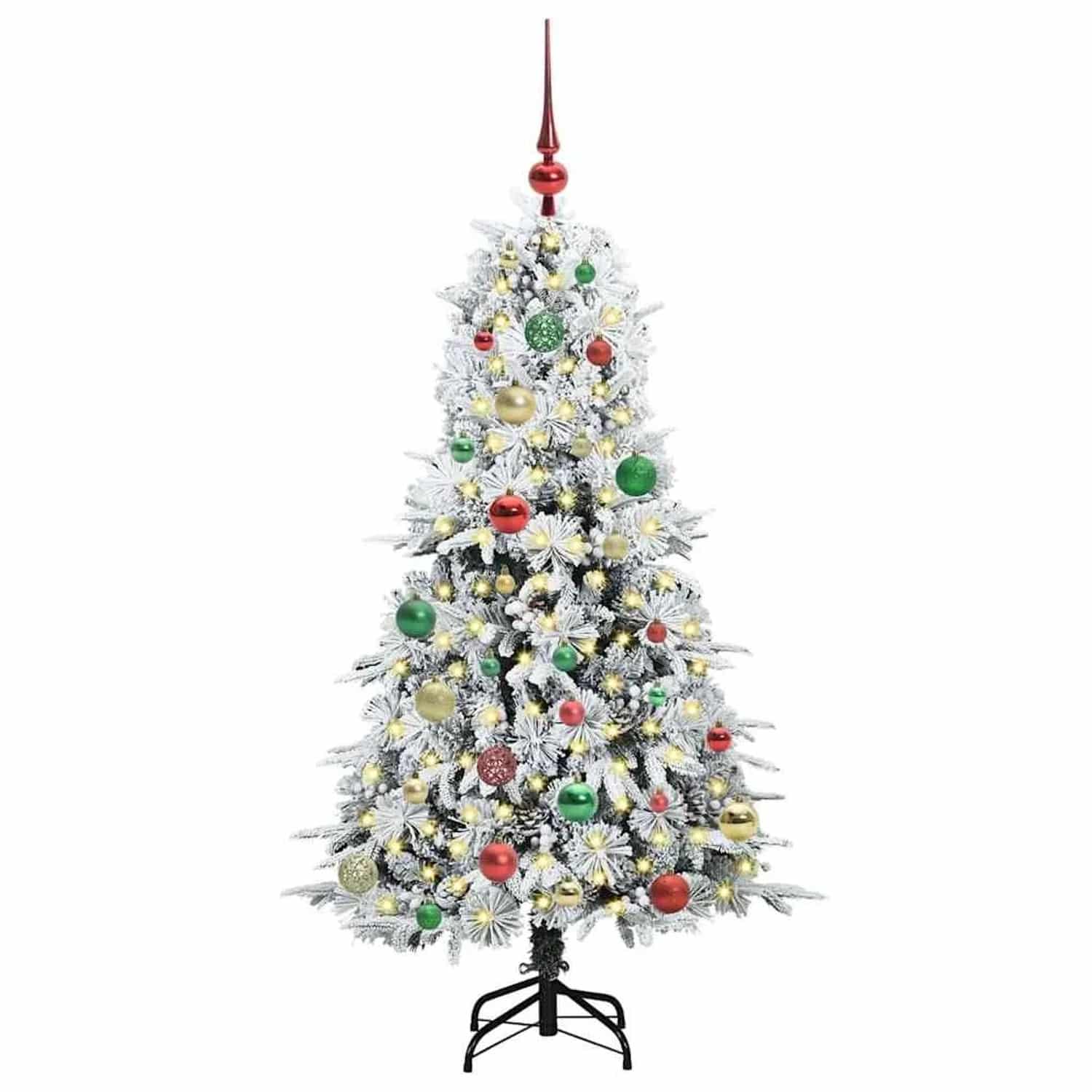 vidaXL Künstlicher Klappbarer Weihnachtsbaum Grün 150 cm PE und PVC 3397479