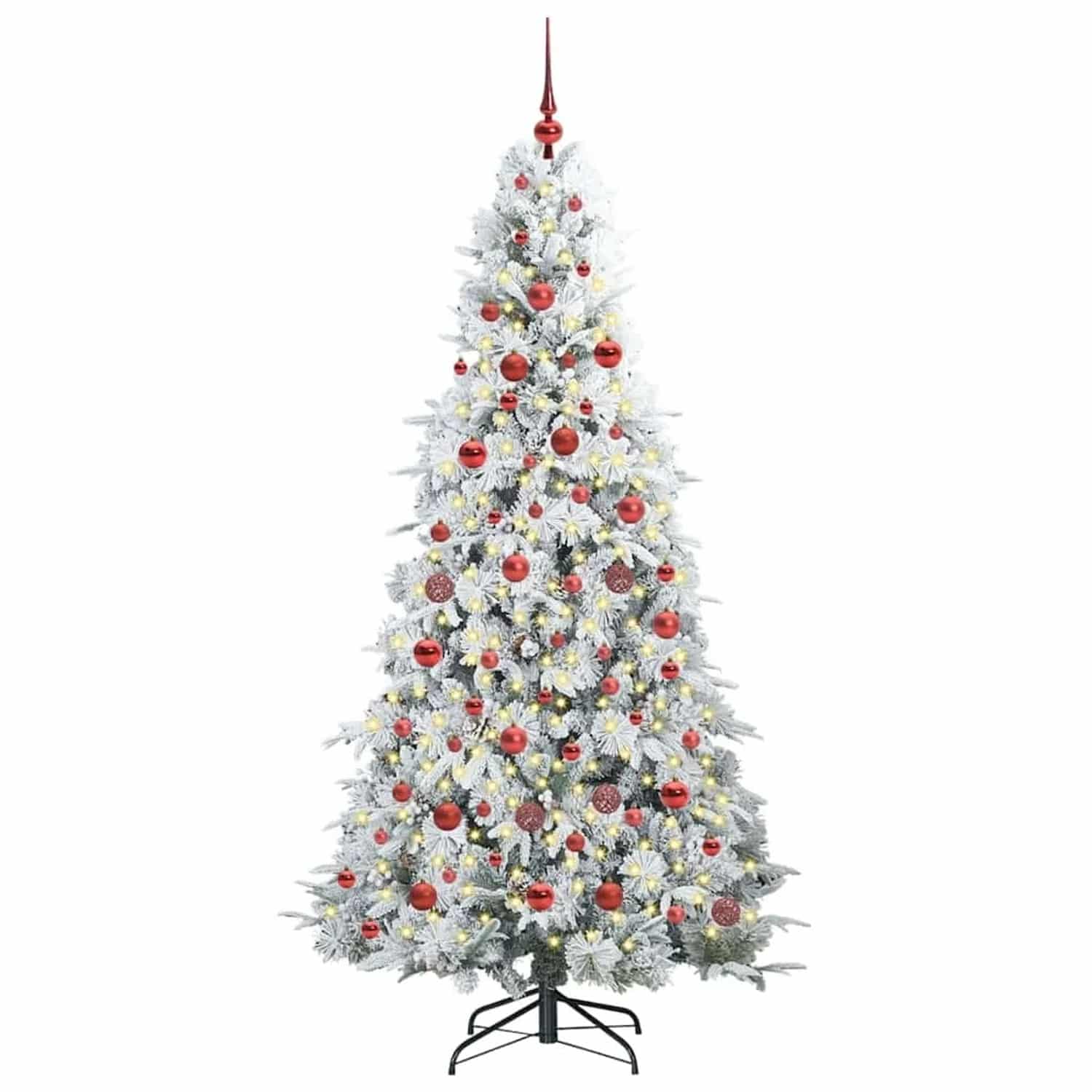 vidaXL Künstlicher Klappbarer Weihnachtsbaum Grün 180 cm PE und PVC 3397484