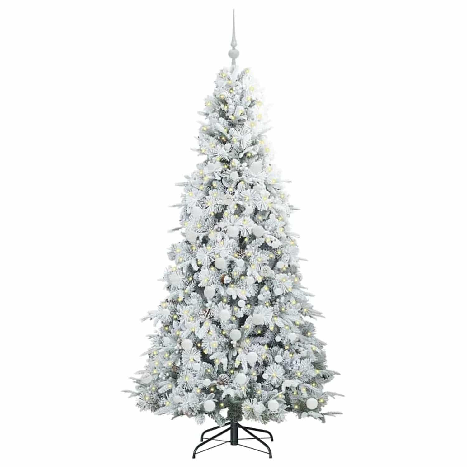 vidaXL Künstlicher Klappbarer Weihnachtsbaum Grün 180 cm PE und PVC 3397487