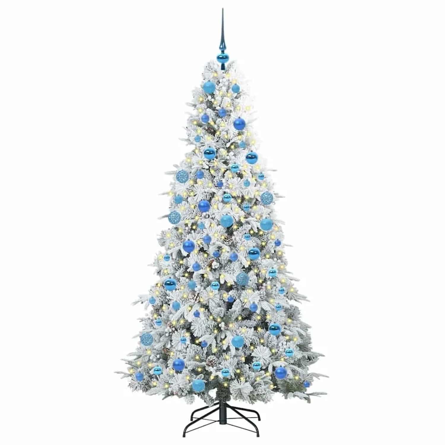 vidaXL Künstlicher Klappbarer Weihnachtsbaum Grün 180 cm PE und PVC 3397491