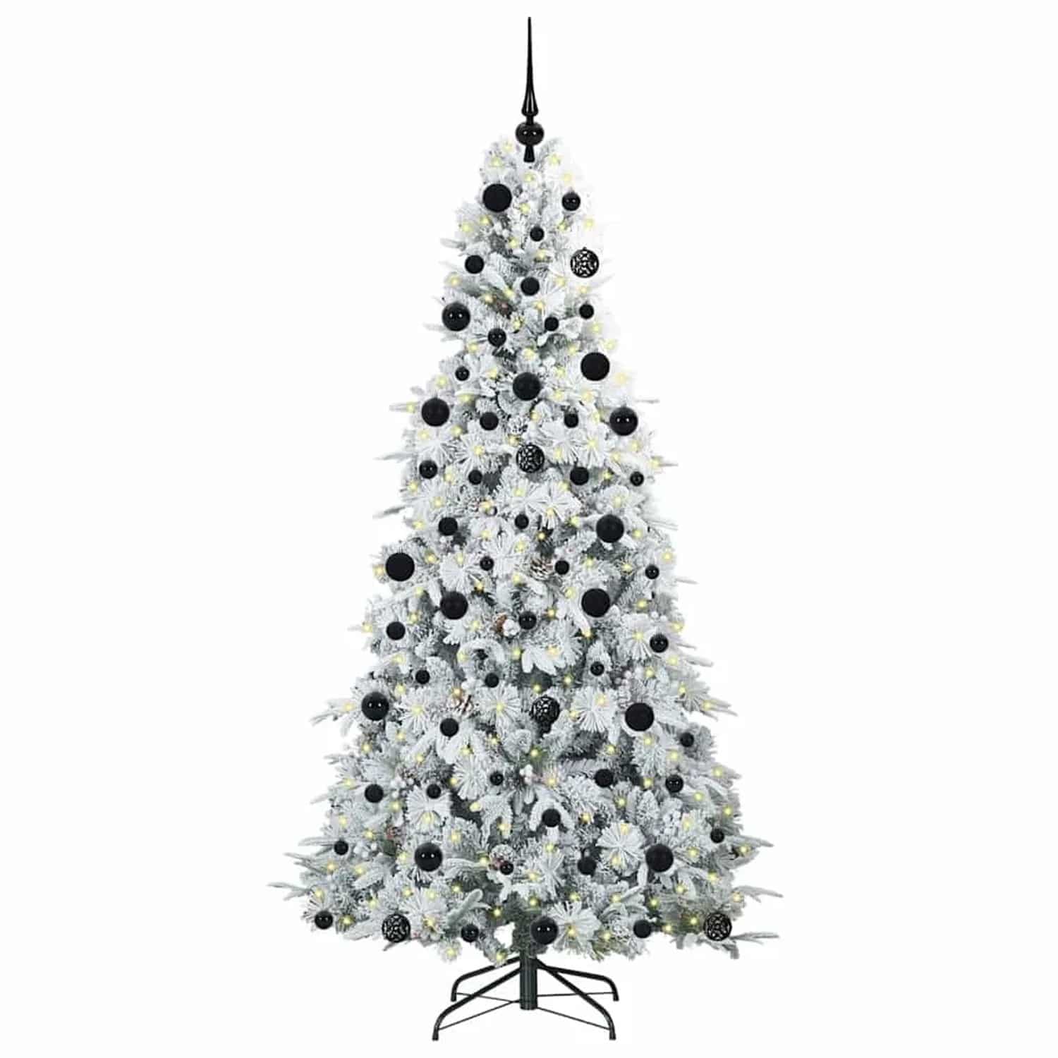 vidaXL Künstlicher Klappbarer Weihnachtsbaum Grün 210 cm PE und PVC 3397498