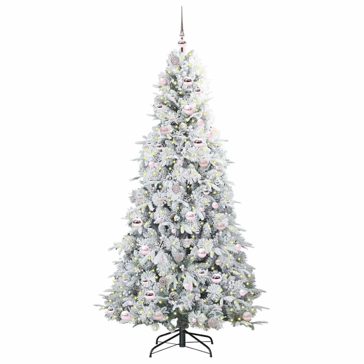 vidaXL Künstlicher Klappbarer Weihnachtsbaum Grün 210 cm PE und PVC 3397499