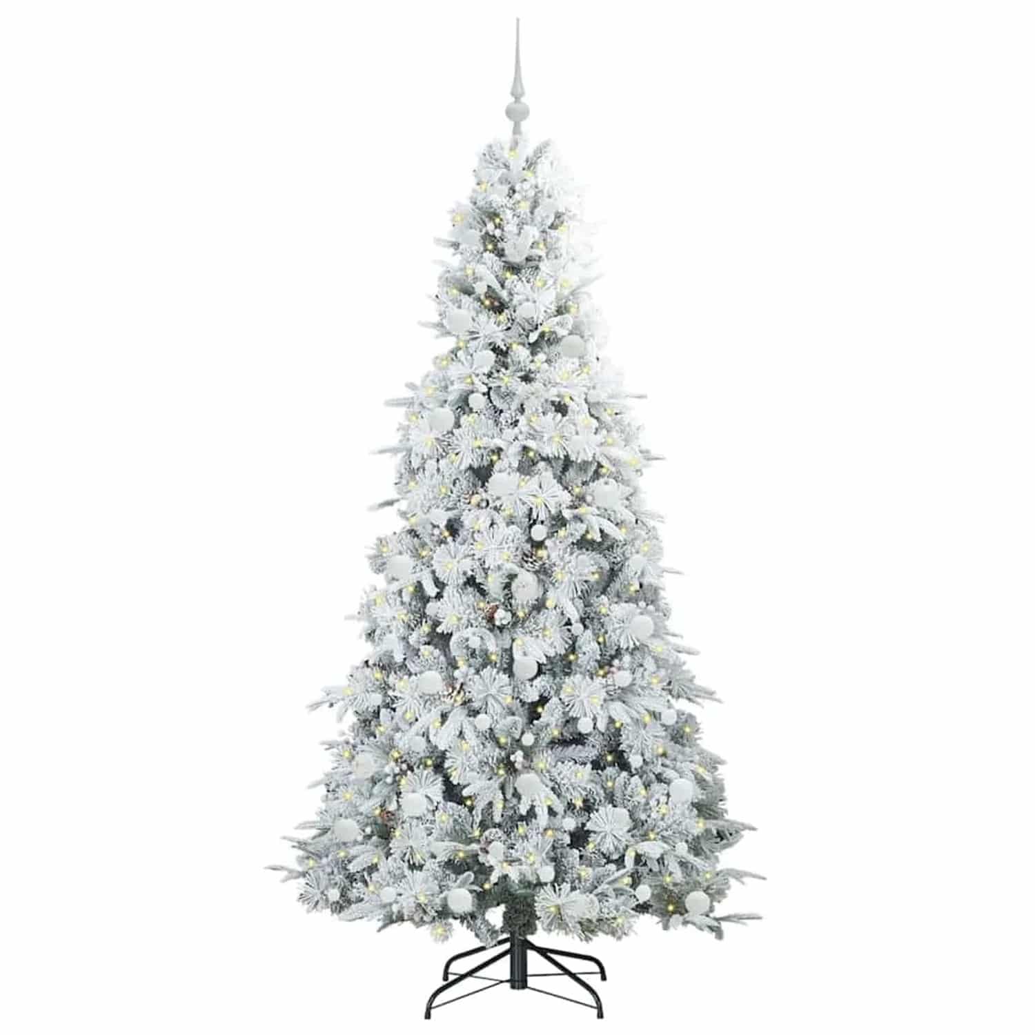 vidaXL Künstlicher Klappbarer Weihnachtsbaum Grün 210 cm PE und PVC 3397500