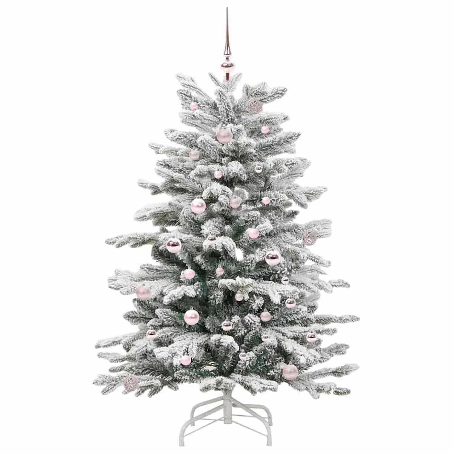 vidaXL Künstlicher Klappbarer Weihnachtsbaum Weiß 150 cm PE und PVC 3395633