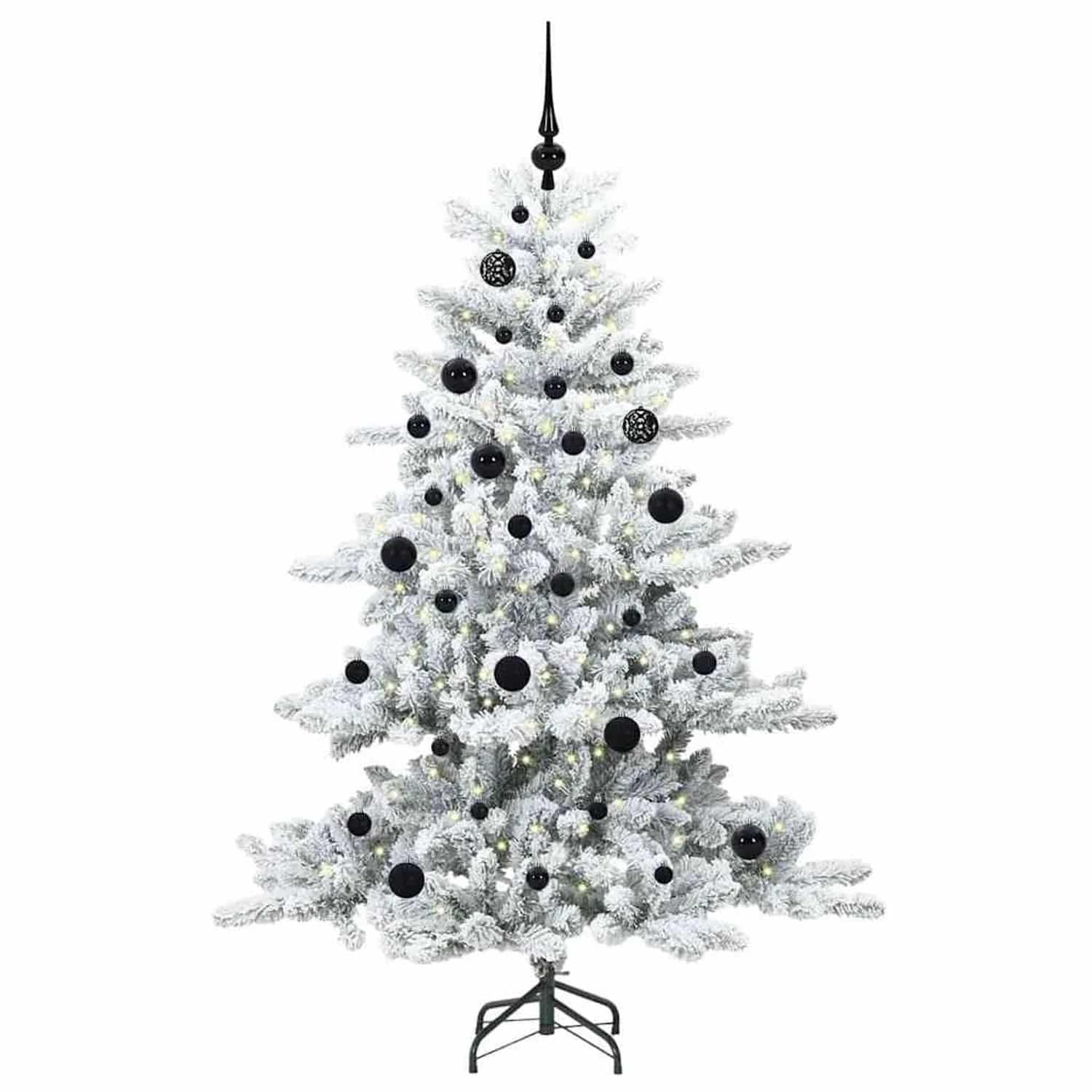 vidaXL Künstlicher Klappbarer Weihnachtsbaum mit 150 LEDs 150 cm PVC 3397706