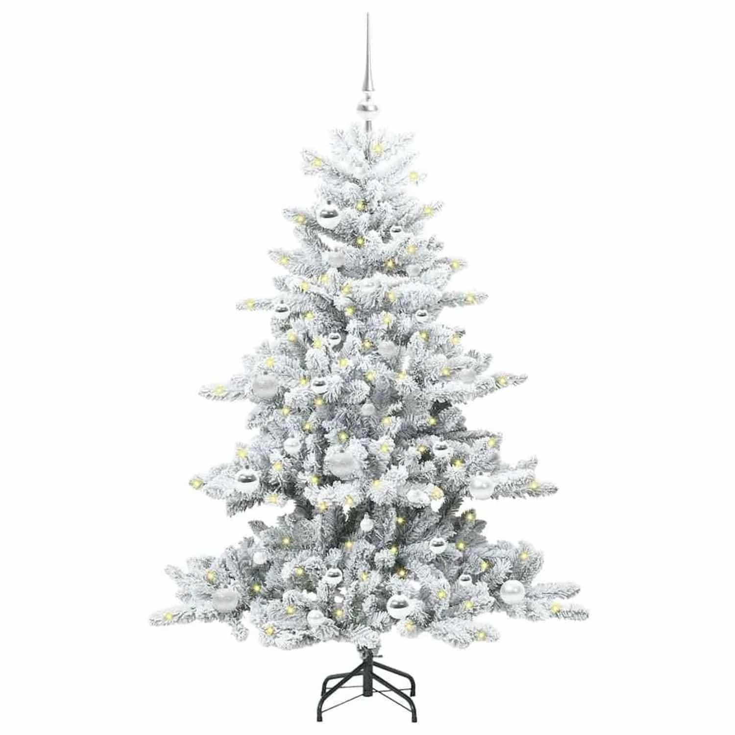 vidaXL Künstlicher Klappbarer Weihnachtsbaum mit 150 LEDs 150 cm PVC 3397710