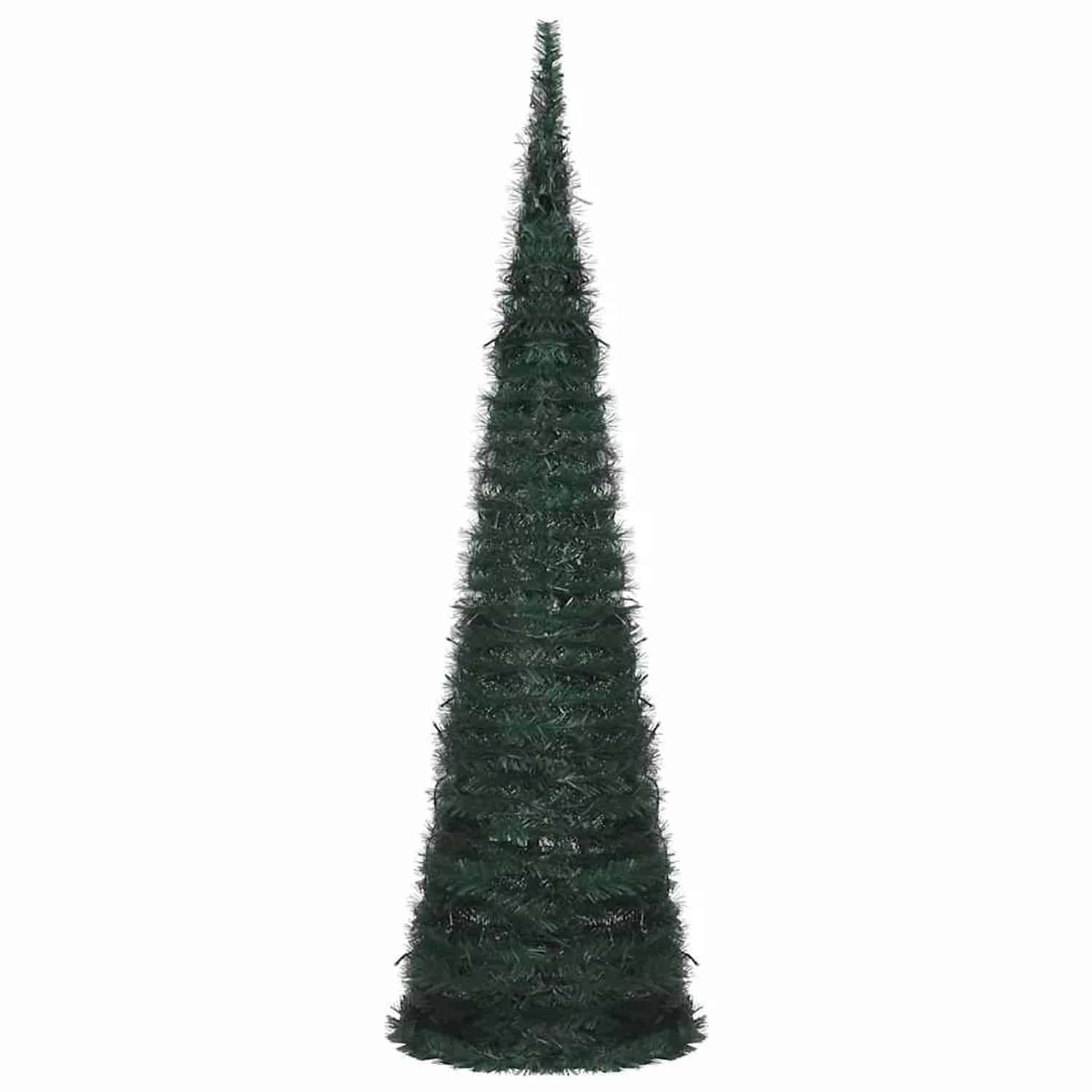 vidaXL Künstlicher Pop-Up-Weihnachtsbaum mit Beleuchtung Grün 150 cm 321523